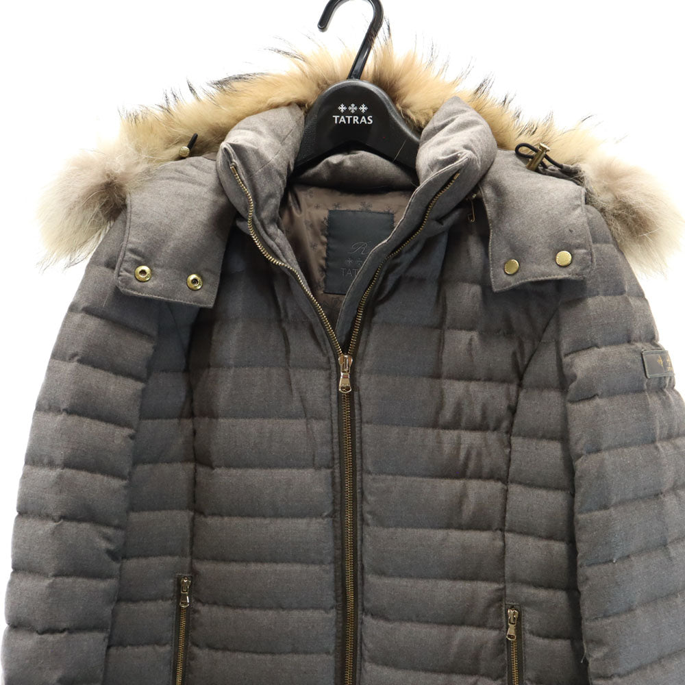 TATRAS Wool Blend Down Coat Gray Size 160/84A