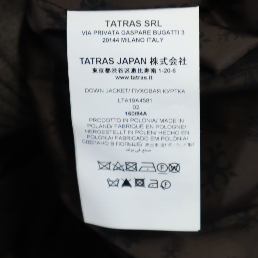 TATRAS Wool Blend Down Coat Gray Size 160/84A