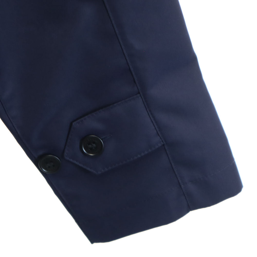 BURBERRY Navy Balmacaan Coat with Liner Size 46