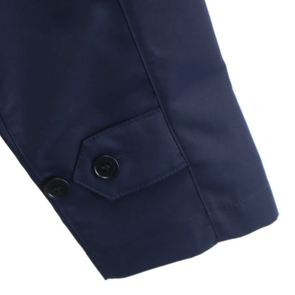 BURBERRY Navy Balmacaan Coat with Liner Size 46