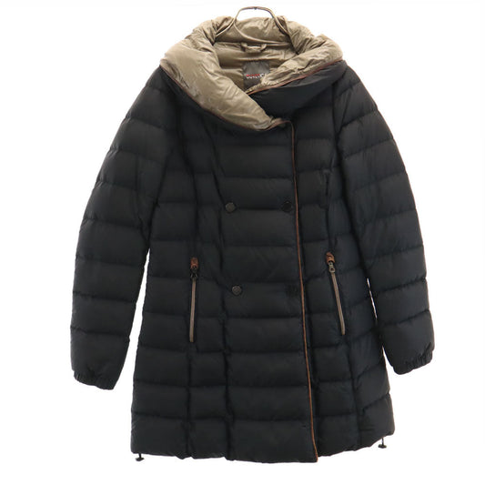 DUVETICA Double-Breasted Down Coat Charcoal Size 42