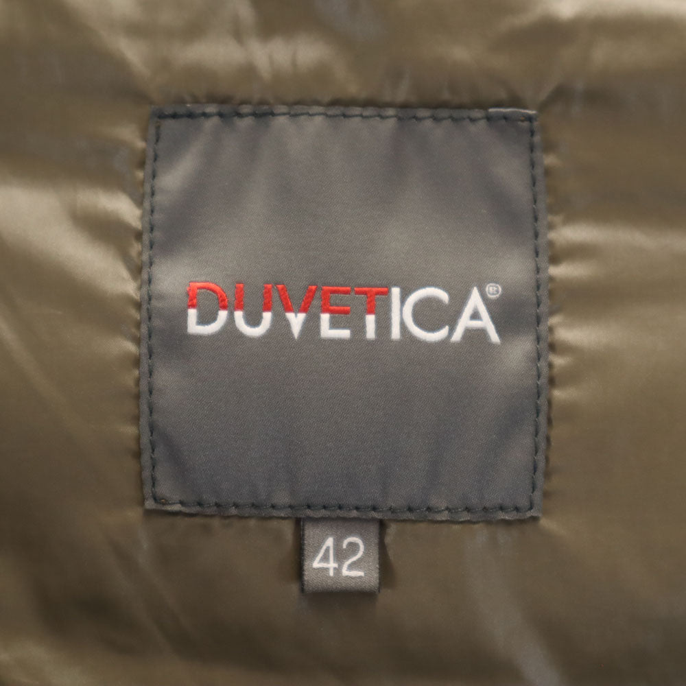 DUVETICA Double-Breasted Down Coat Charcoal Size 42