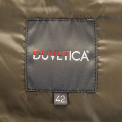 DUVETICA Double-Breasted Down Coat Charcoal Size 42
