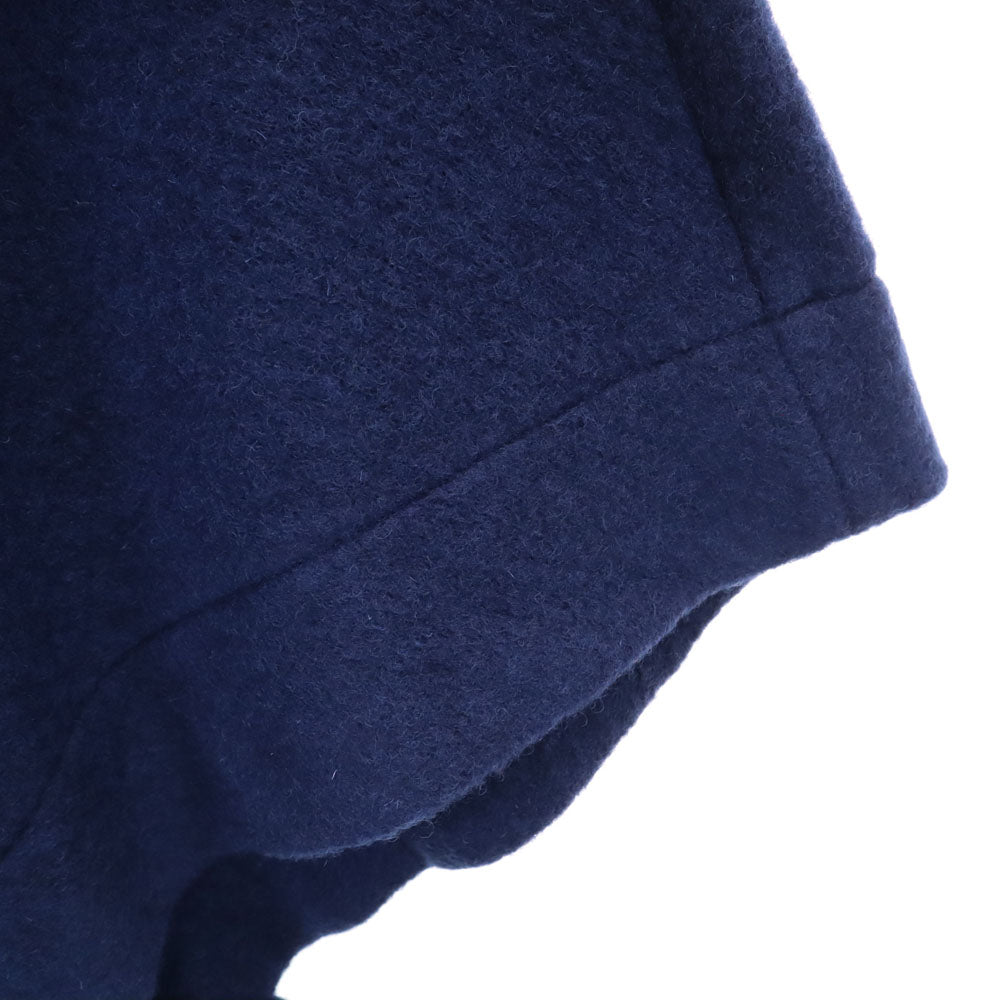 Ground Y Wool Blend Poncho Coat Navy Size 1