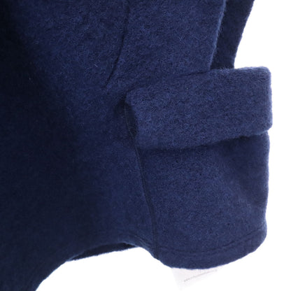 Ground Y Wool Blend Poncho Coat Navy Size 1