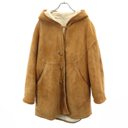 Shearling 80s Vintage Shearling Coat Brown Size 46