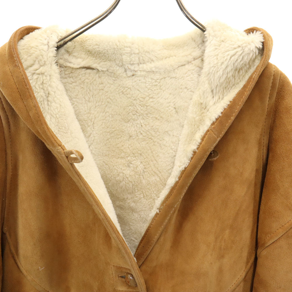 Shearling 80s Vintage Shearling Coat Brown Size 46