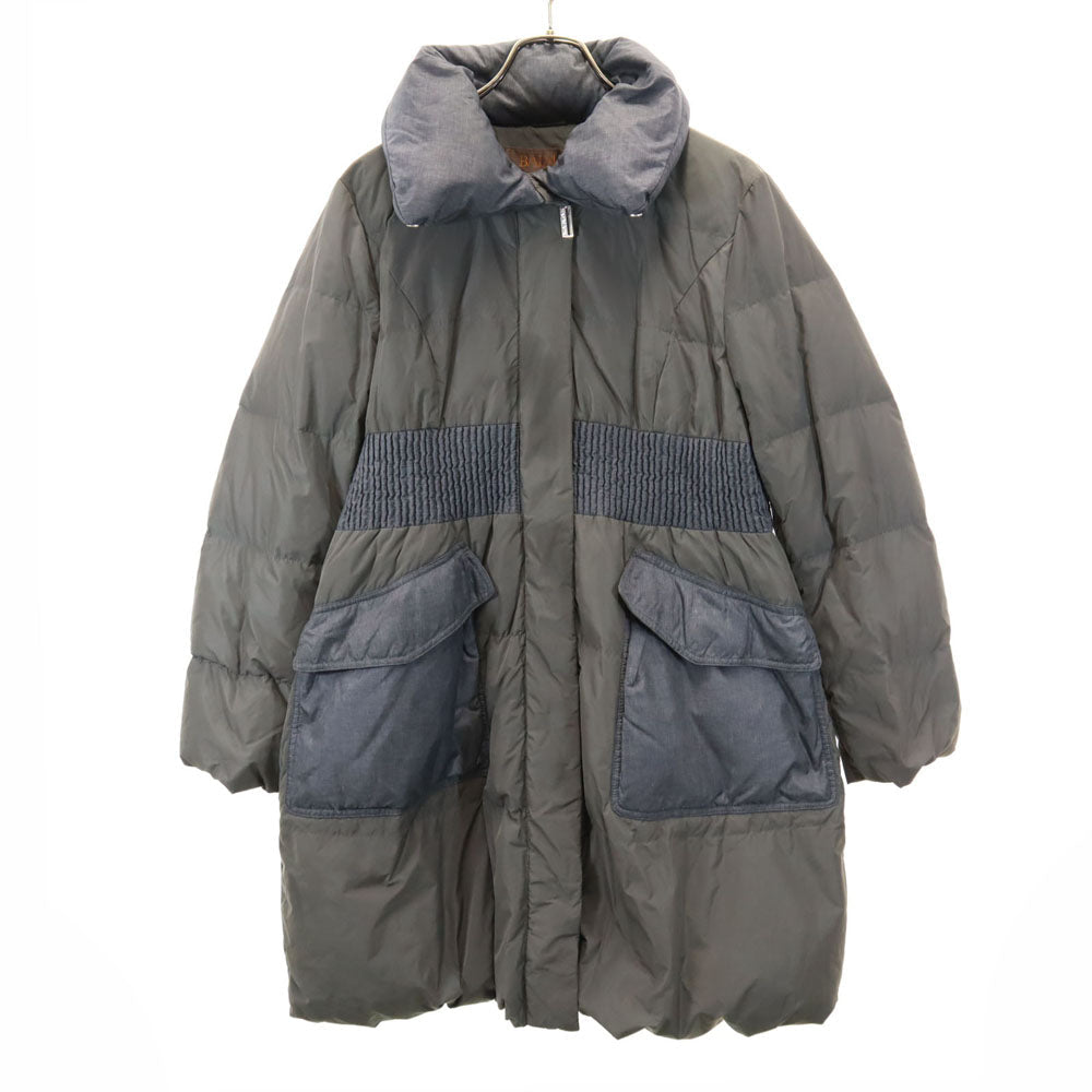 BALMAIN Gray Down Jacket Size L