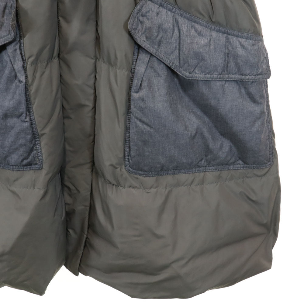 BALMAIN Gray Down Jacket Size L