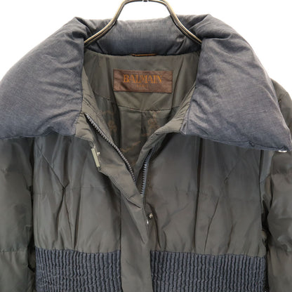 BALMAIN Gray Down Jacket Size L