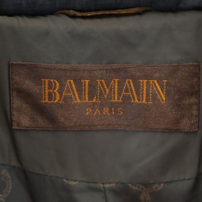 BALMAIN Gray Down Jacket Size L