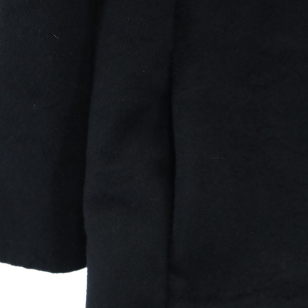 PRADA Long Sleeve Wool Coat Black Size 38