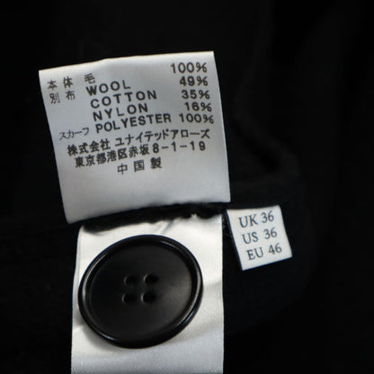 J.W.Anderson. Black Long Sleeve Wool Coat Size US36