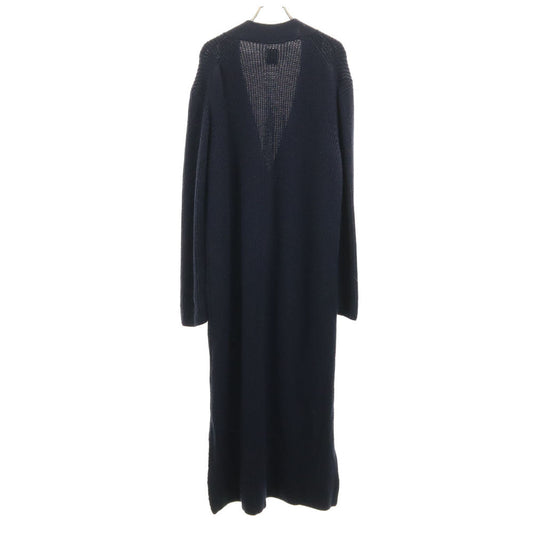 BATONER Wool Long Sleeve Long Cardigan Navy Size 1
