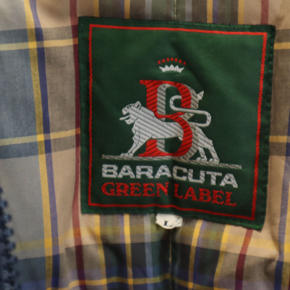 BARACUTA 90s Green Label Down Coat Navy Size L