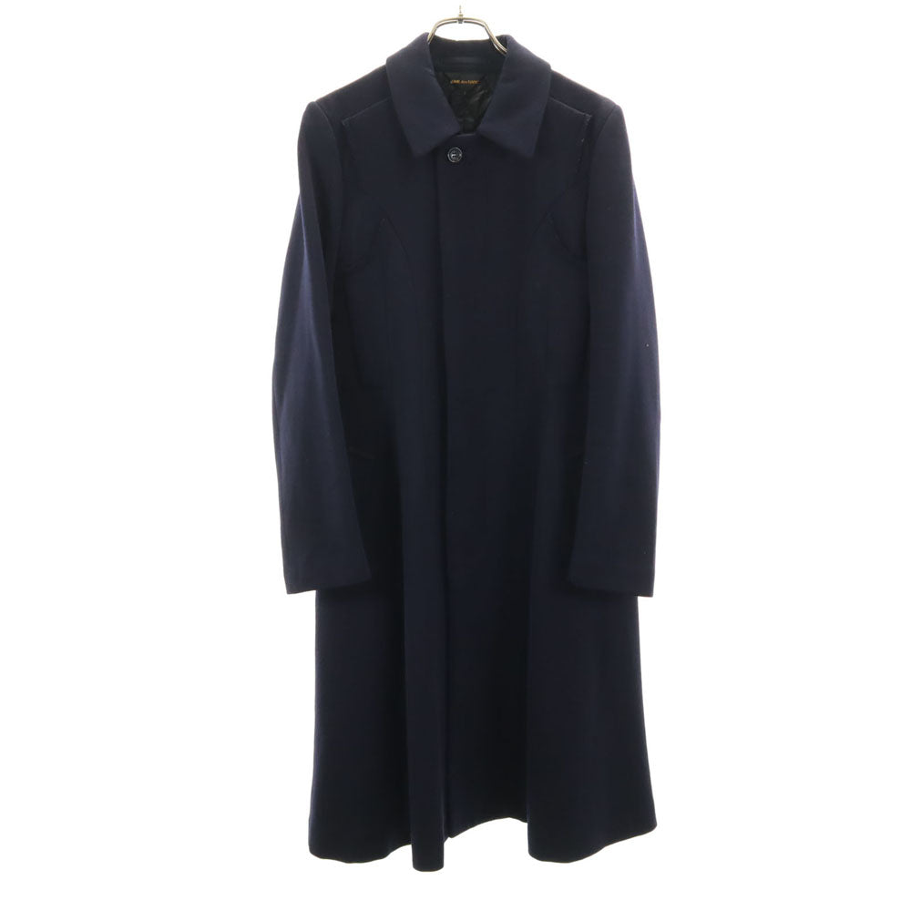 COMME des GARCONS 00s Stand Collar Fly Coat Blue Size S