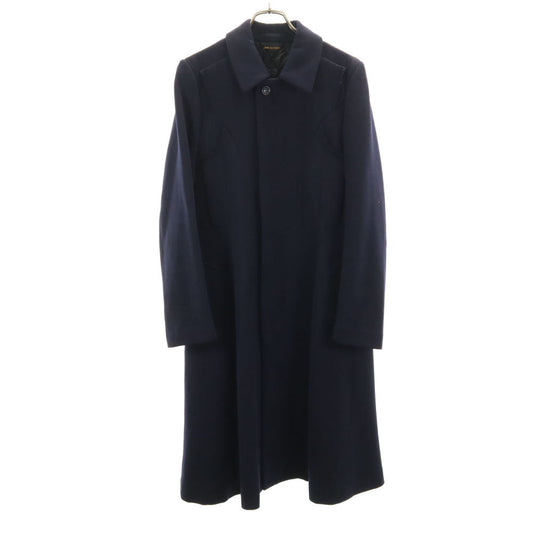 COMME des GARCONS 00s Stand Collar Fly Coat Blue Size S