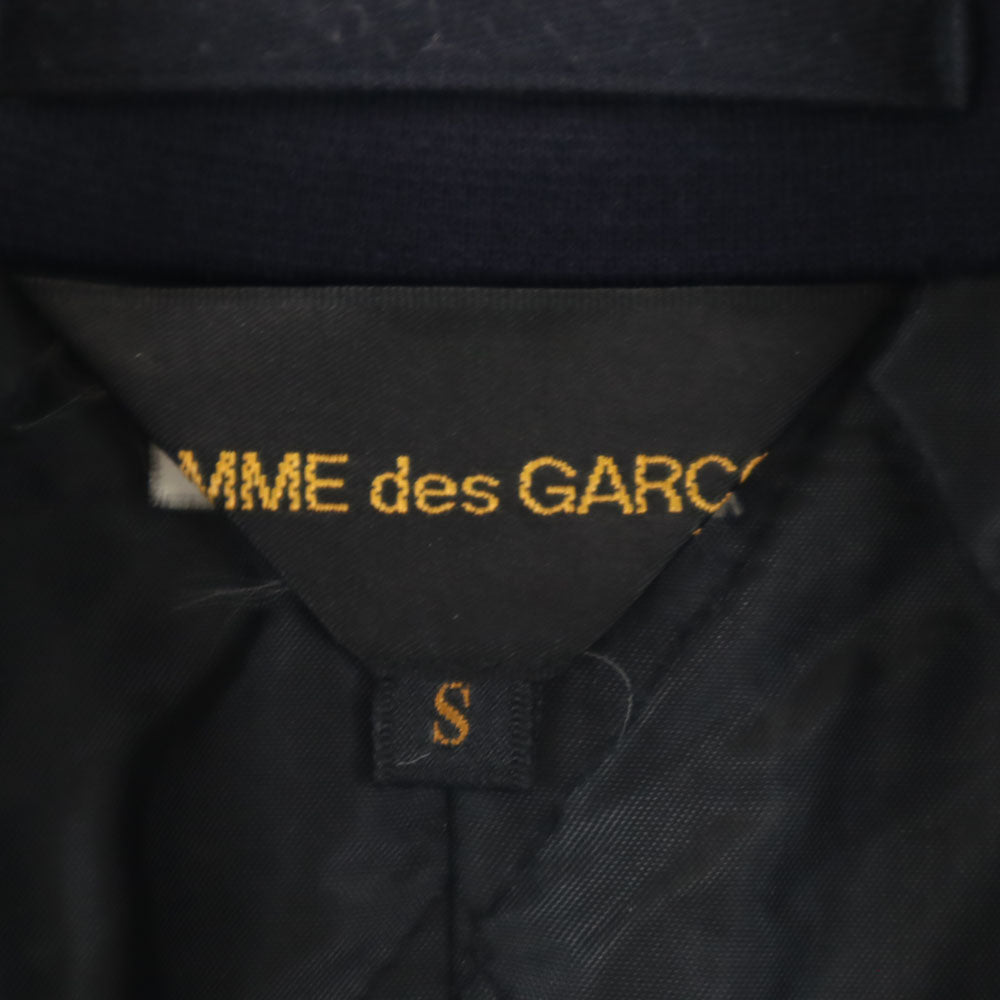 COMME des GARCONS 00s Stand Collar Fly Coat Blue Size S