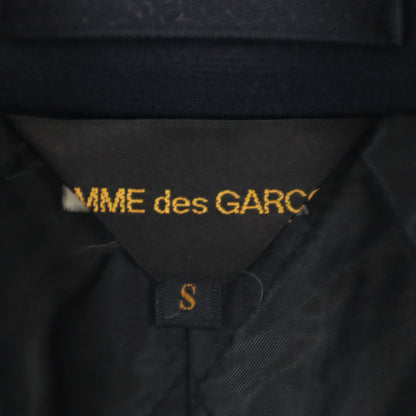 COMME des GARCONS 00s Stand Collar Fly Coat Blue Size S
