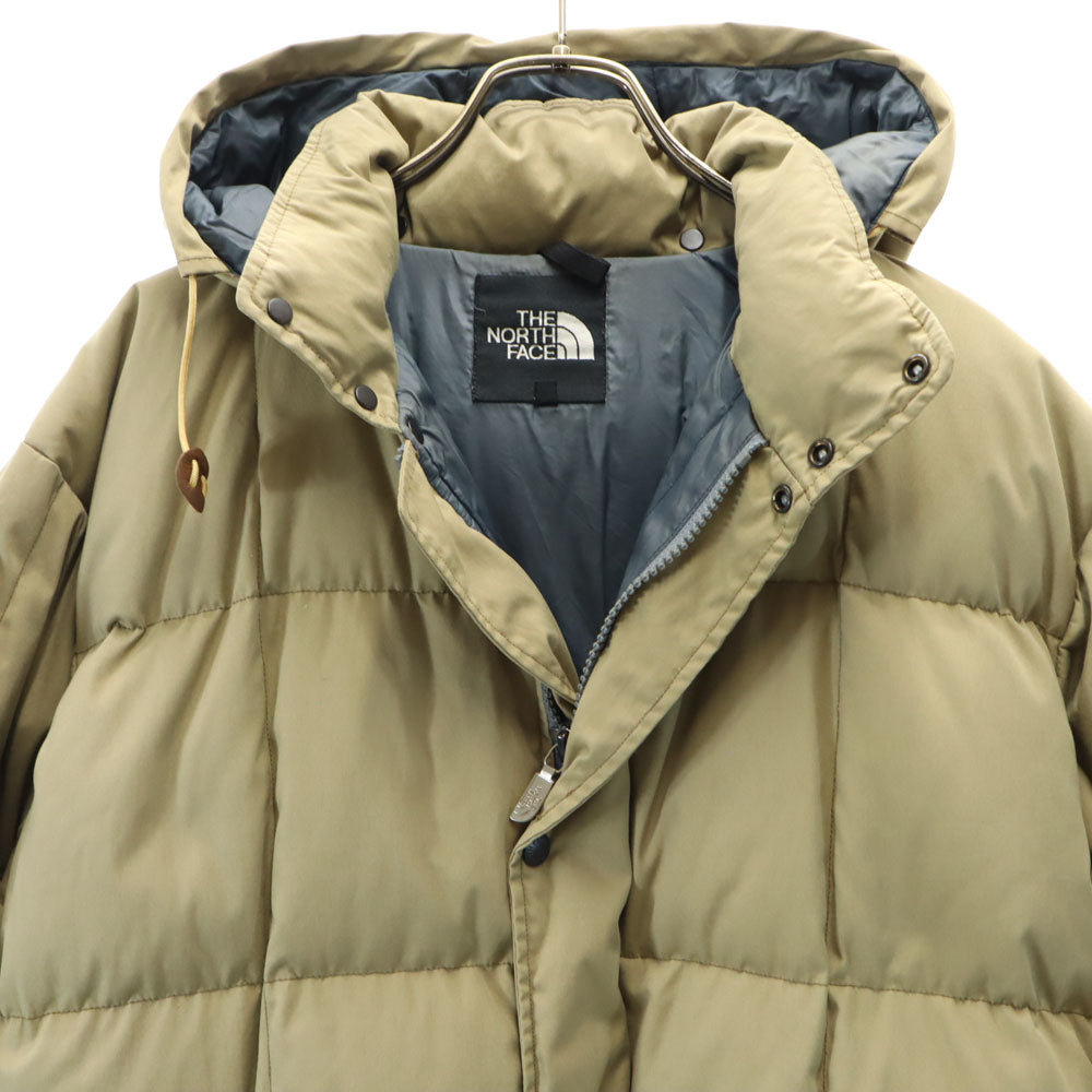 THE NORTH FACE Hooded Outdoor Down Coat Beige Size M