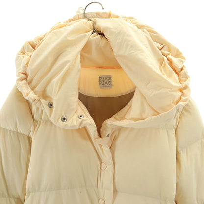 PLEATS PLEASE Issey Miyake Down Coat Beige Size JP 3
