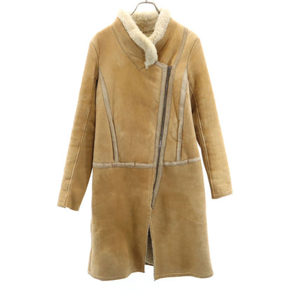 NEIL BARRETT Leather Coat Beige Size L