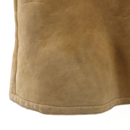 NEIL BARRETT Leather Coat Beige Size L