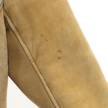 NEIL BARRETT Leather Coat Beige Size L