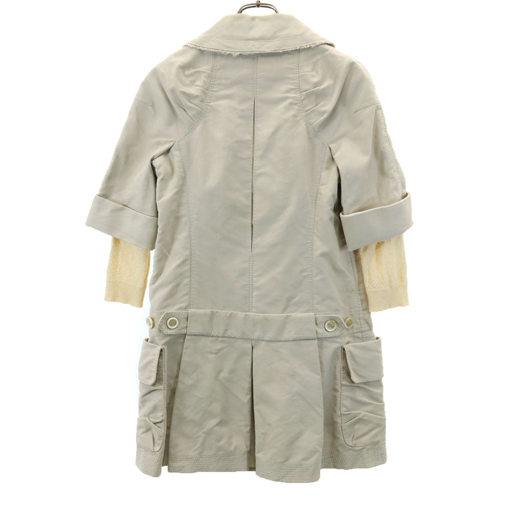 LOUIS VUITTON Trench Coat Beige Size 36