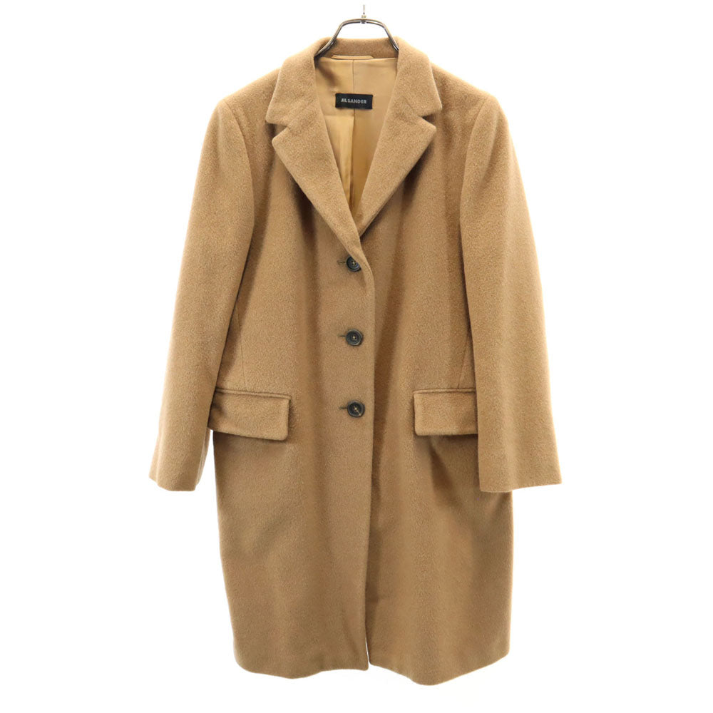 JIL SANDER Camel Hair Chesterfield Coat Size 38