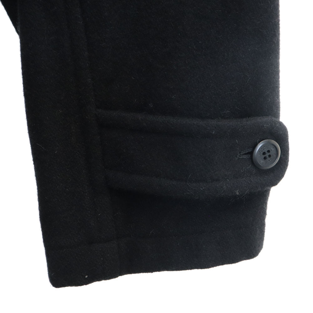 MOSCHINO Wool Blend Long Coat Black Size TL