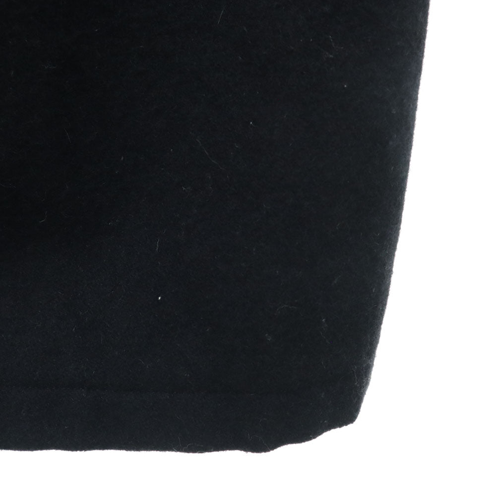 MOSCHINO Wool Blend Long Coat Black Size TL