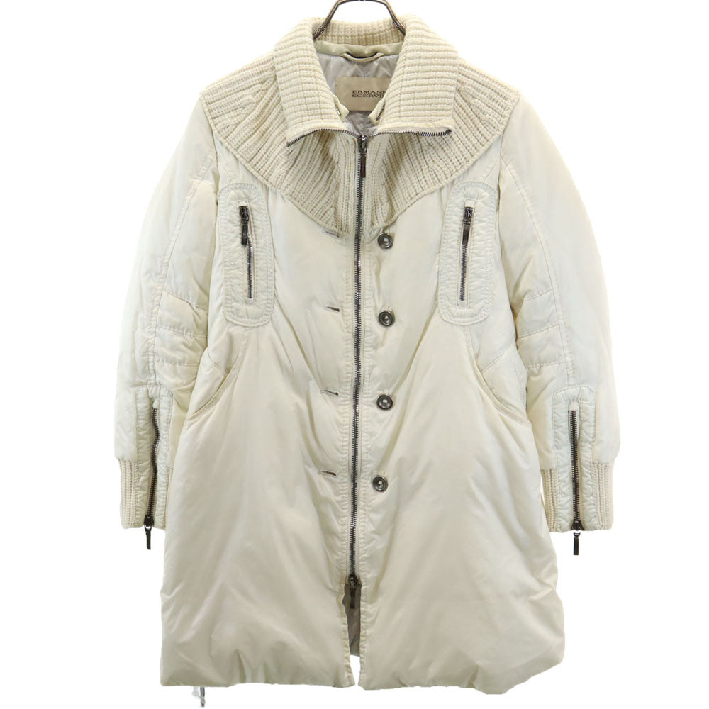 Ermanno Scervino Down Coat Ivory