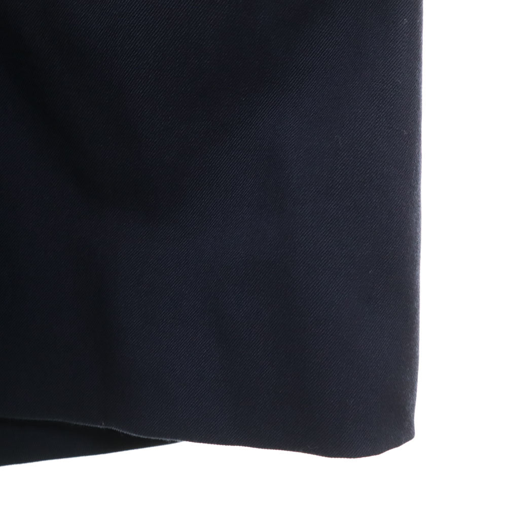 CELINE Wool Long Sleeve Gown Coat Navy