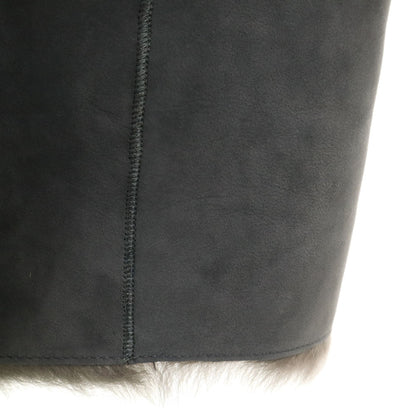 Banana Republic Gray Real Fur Shearling Coat Size S