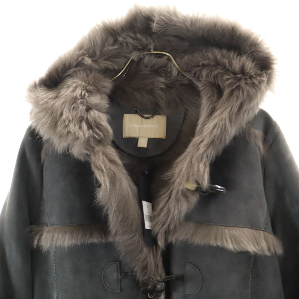 Banana Republic Gray Real Fur Shearling Coat Size S