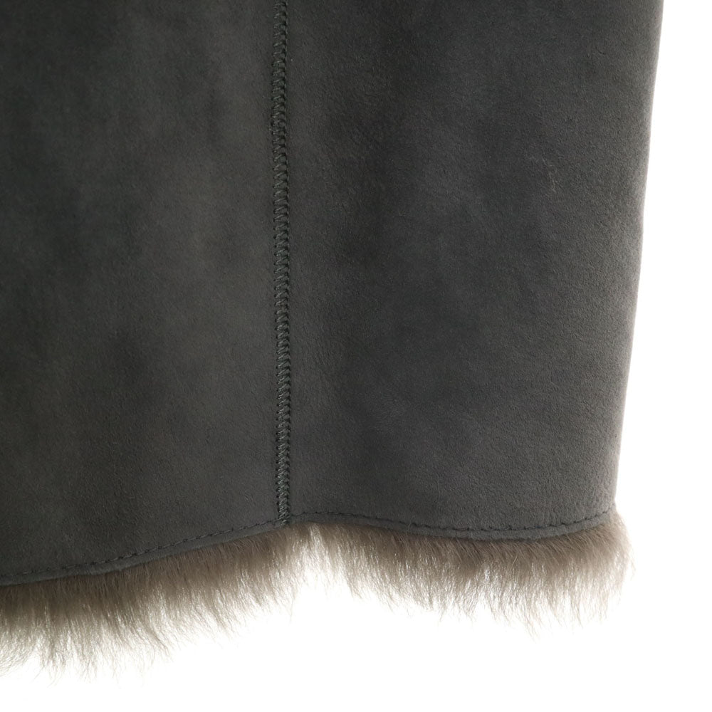 Banana Republic Gray Real Fur Shearling Coat Size S