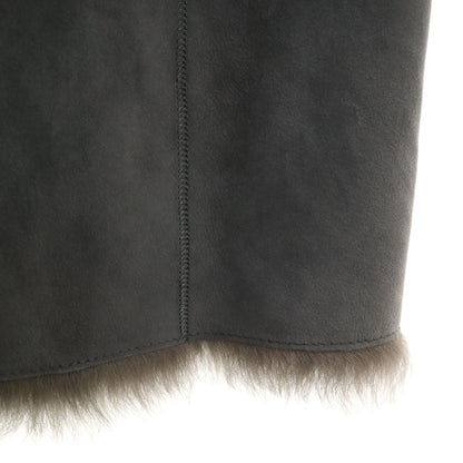 Banana Republic Gray Real Fur Shearling Coat Size S