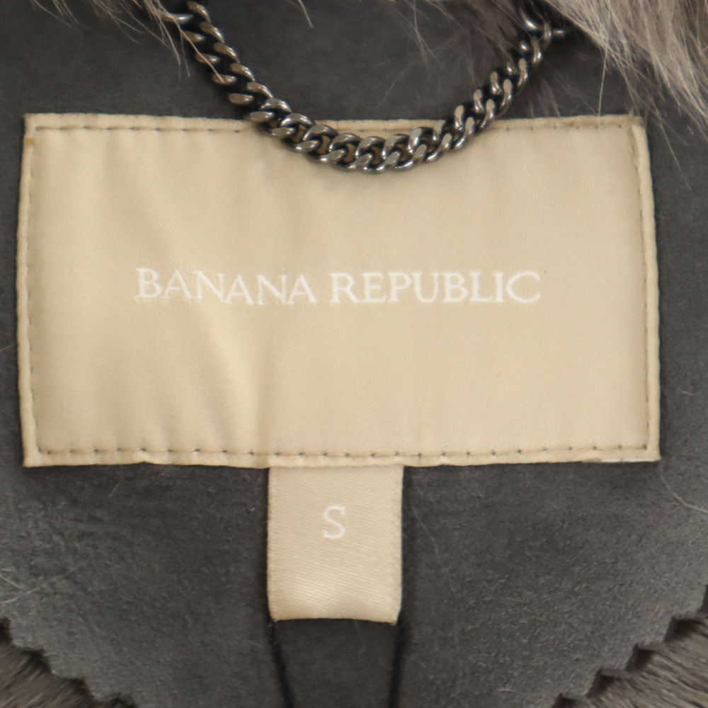 Banana Republic Gray Real Fur Shearling Coat Size S