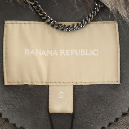 Banana Republic Gray Real Fur Shearling Coat Size S