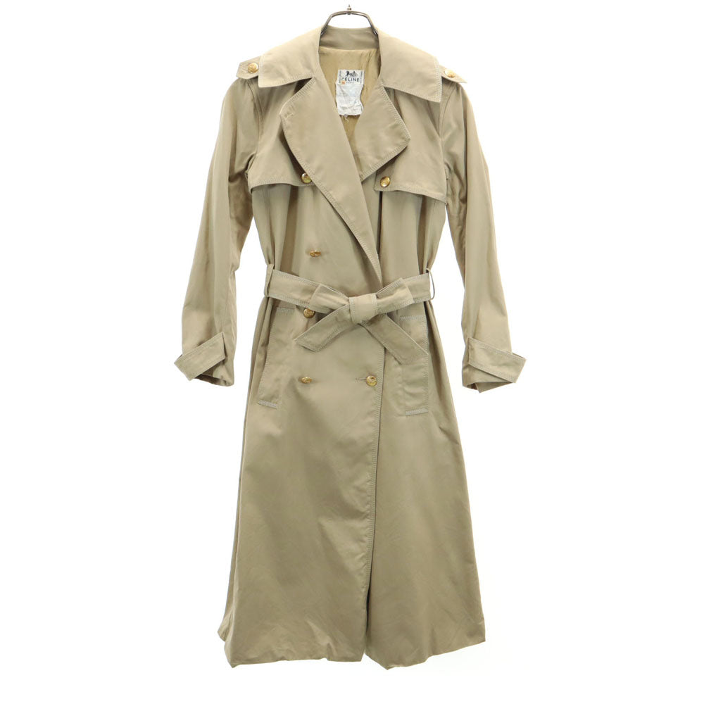 CELINE 90s Vintage French Trench Coat Beige Size 36