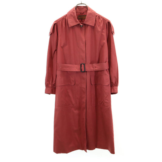 YVES SAINT LAURENT 80s 90s Balmacaan Coat Red Size T9