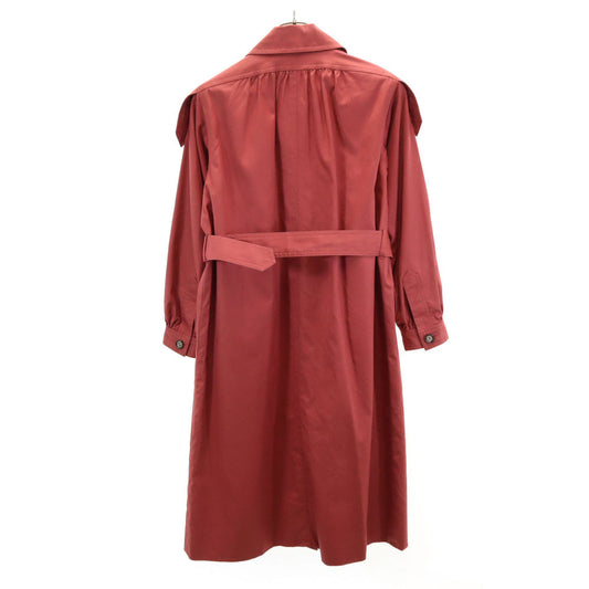 YVES SAINT LAURENT 80s 90s Balmacaan Coat Red Size T9