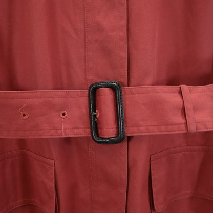 YVES SAINT LAURENT 80s 90s Balmacaan Coat Red Size T9