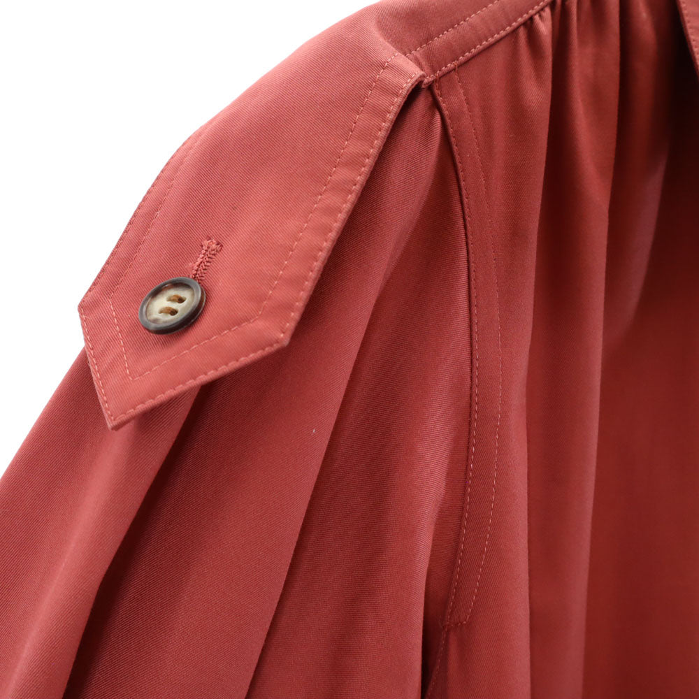 YVES SAINT LAURENT 80s 90s Balmacaan Coat Red Size T9