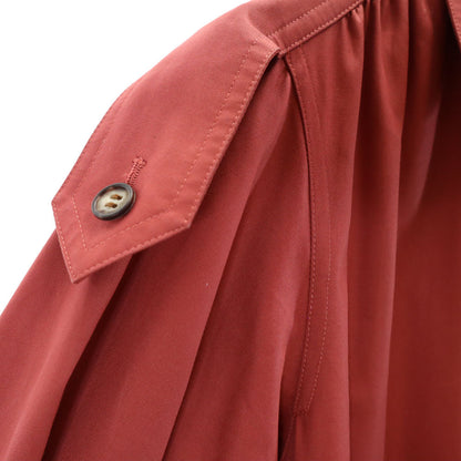 YVES SAINT LAURENT 80s 90s Balmacaan Coat Red Size T9