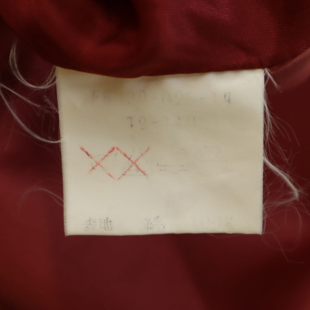 YVES SAINT LAURENT 80s 90s Balmacaan Coat Red Size T9