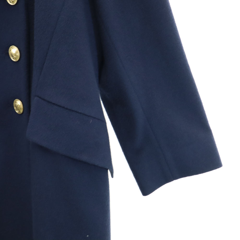 Christian Dior 90s Loro Piana Lamb Wool Coat Navy Size 6