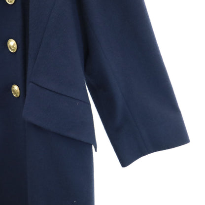 Christian Dior 90s Loro Piana Lamb Wool Coat Navy Size 6