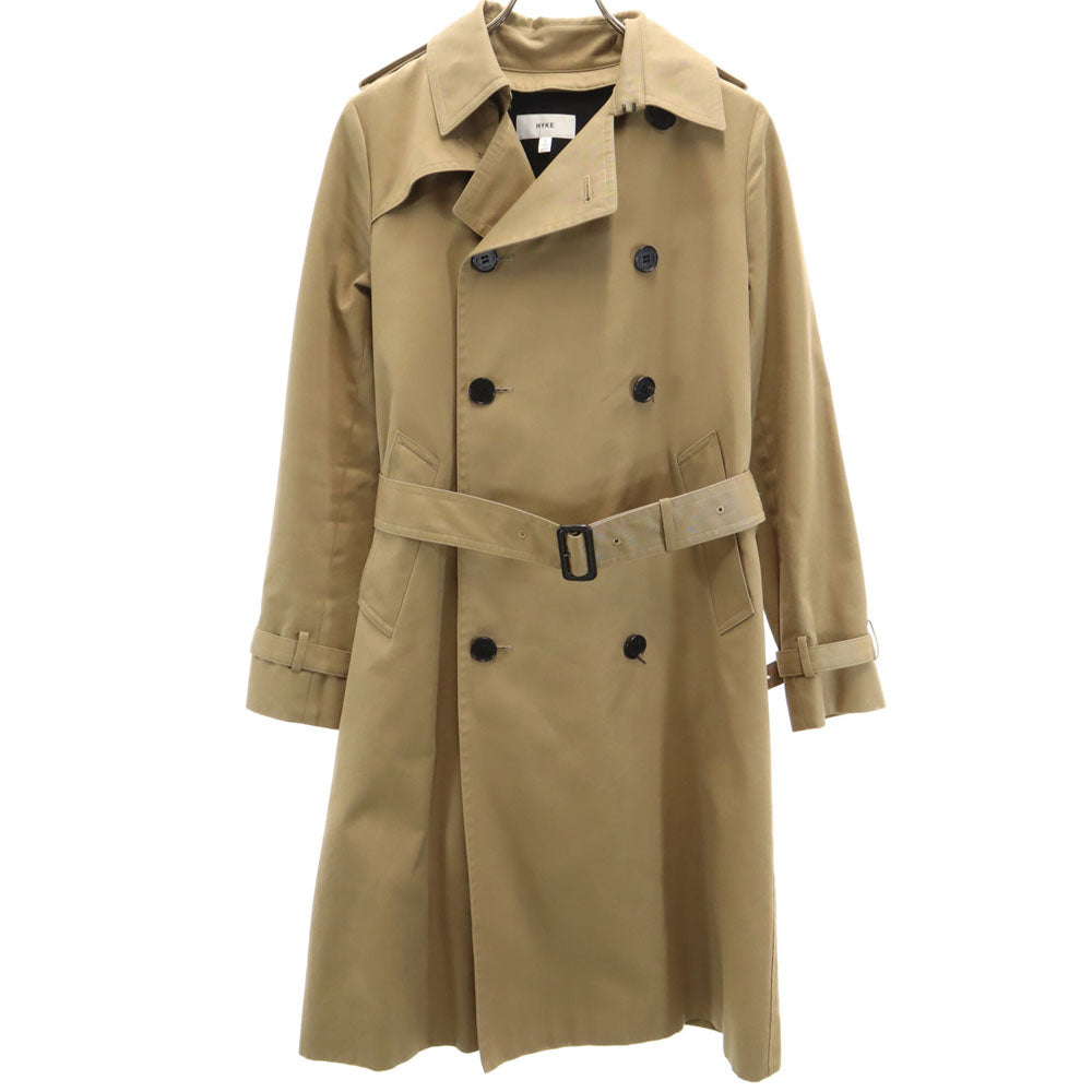 HYKE Beige Trench Coat w/ Wool Liner Size 2